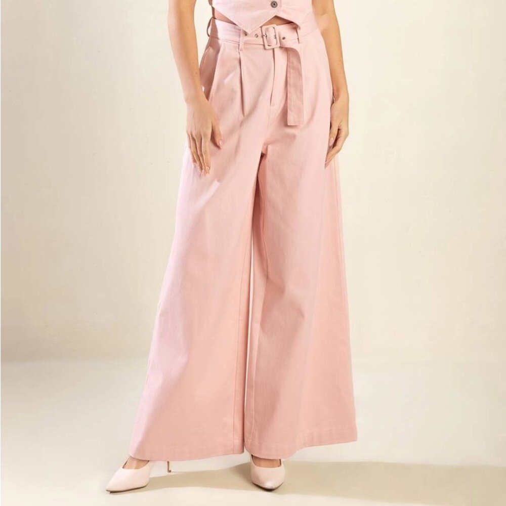Pink Wide leg Pants